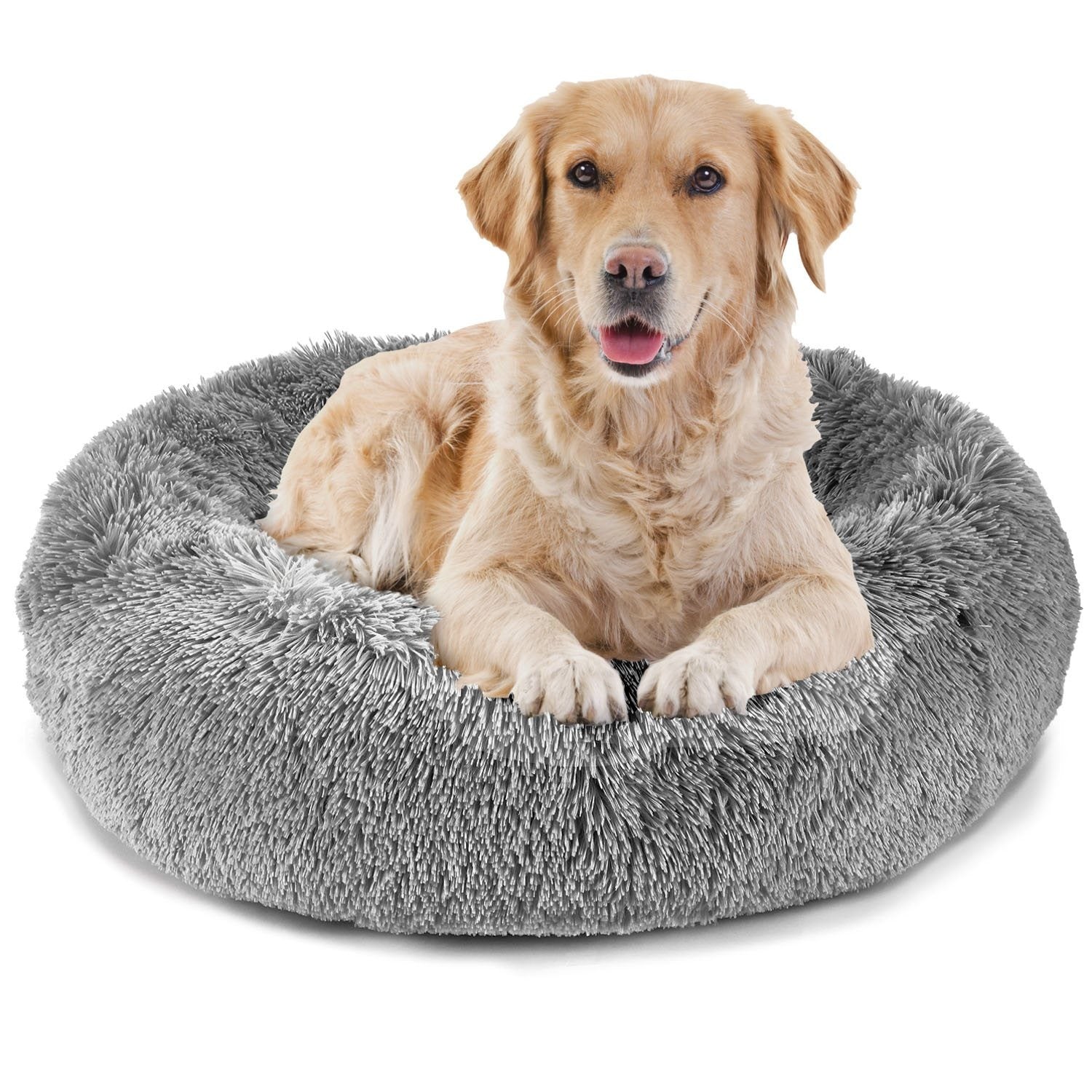 “Orthopedic Calming Bed for Dogs & Cats 🐾 | Anxiety Relief & Deep Sleep Comfort 💤”