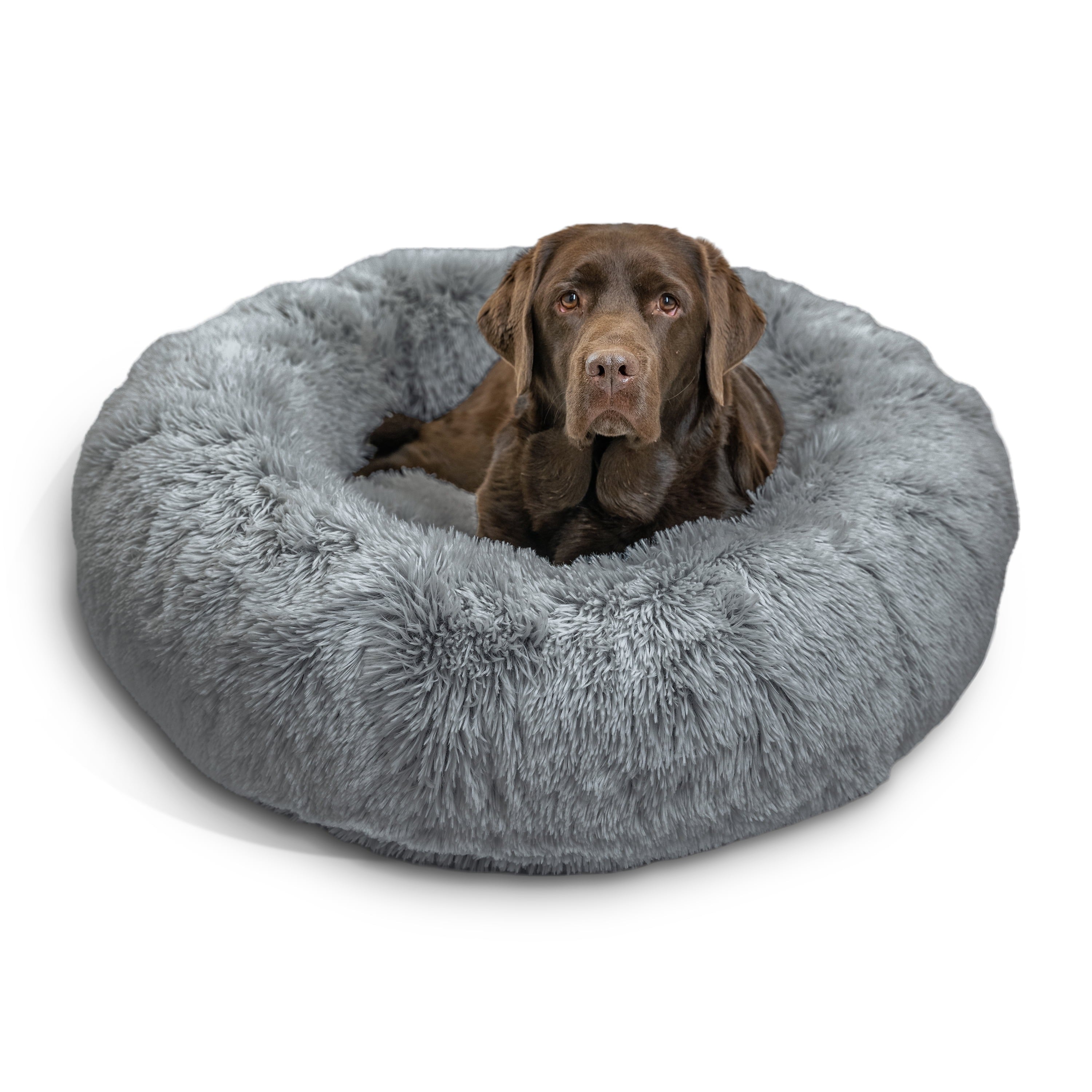 “Orthopedic Calming Bed for Dogs & Cats 🐾 | Anxiety Relief & Deep Sleep Comfort 💤”
